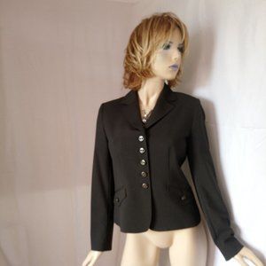 Nwt TAHARI ASL Choco Brown Career Jacket Blazer 6